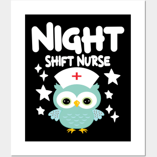 night shift nurse  funny nurse Posters and Art